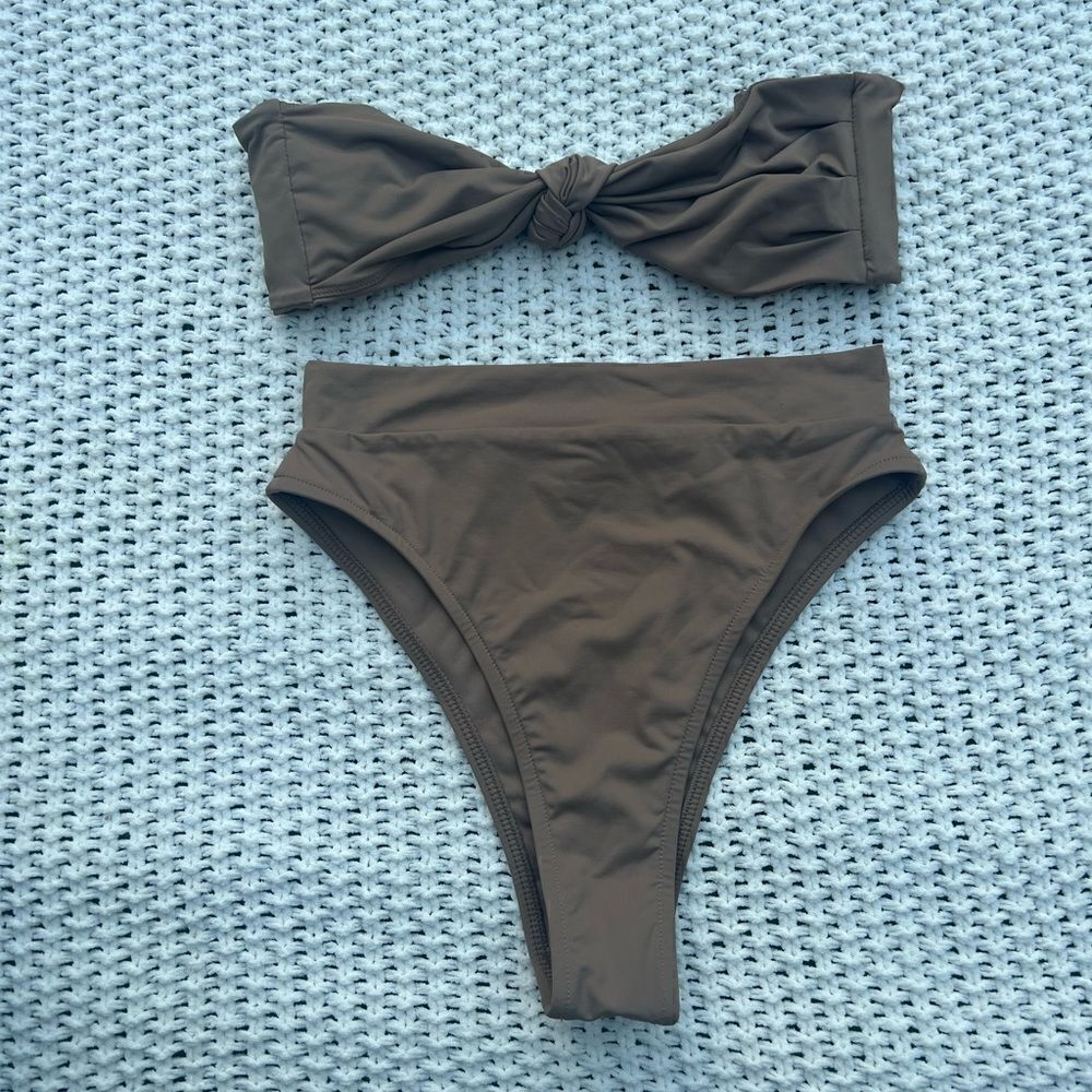 TAN+LINES SWIM By Sivan Ayla  Women Bikini Swim Set S /XS